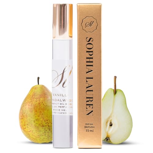 Sophia Lauren 10ML Pheromone Perfume for Women | Long Lasting Fruity Perfume with Green Apple Notes | Portable Roll-On Pheromone Perfume Oil | Natural Coconut Oil Women's Perfume (Bartlett Pear)