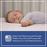 Sealy Perfect Rest Premium Firm Hypoallergenic Baby Crib Mattress & Toddler Bed Mattress, Waterproof Baby Mattress, 150 Coils, Air Quality Certified, Made in USA, 52"x28"