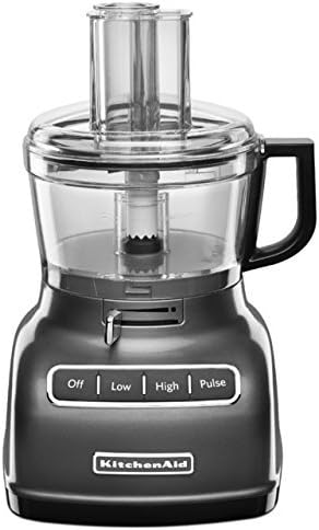 KitchenAid RKFP0722QG 7-Cup (Renewed) Food Processor with Exact Slice System - Liquid Graphite