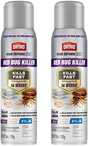 Ortho Home Defense Max Bed Bug Killer - Also Kills Fleas & Brown Dog Ticks, Spot Treatment, 18 oz. (2-Pack)