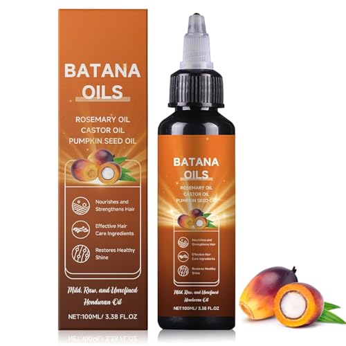 Batana Oil for Hair Growth, 4-in-1 Liquid Batana Oil, with Rosemary, Castor, Pumpkin Seed Oil, Organic Hair Oil for All Hair Types (1pcs)