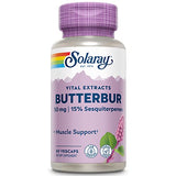 SOLARAY Butterbur Root Extract 50mg | Support for Healthy Vascular Smooth Muscle, Blood Flow, Respiratory Function & Urinary System Health | 60ct