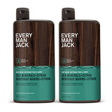 Every Man Jack Nourishing Sea Minerals + Citron Mens Body Wash for All Skin Types - Naturally Derived Ingredients - Cleanse and Hydrate Skin with Coconut and Glycerin - 24oz 2 Bottles