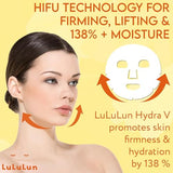 Lululun Hydra-V Vitamin C&E Facial Mask – 28pcs Multifaceted Care Cotton Sheet Masks, Skincare Set with Hydrating Serum for All Skin Types
