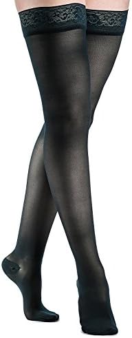 SIGVARIS Women’s Style Sheer 780 Closed Toe Thigh-Highs w/Grip Top 20-30mmHg
