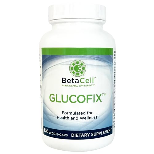 BETACELL Glucofix - Berberine Supplement - Herbal Supplement with Cinnamon, Gymnema, Berberine, Bitter Melon, and Turmeric - 120 Capsules