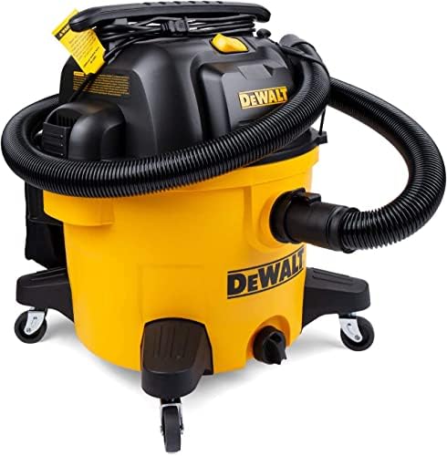 DEWALT 9 Gallon Poly Wet/Dry Vac DXV09PZ, Shop Vacuum for Workshop/Jobsite Yellow