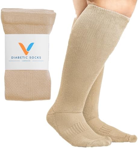 Viasox Compression Socks for Women and Men, Knee High Socks 12-15 mmhg Circulation Support for Flight, Travel