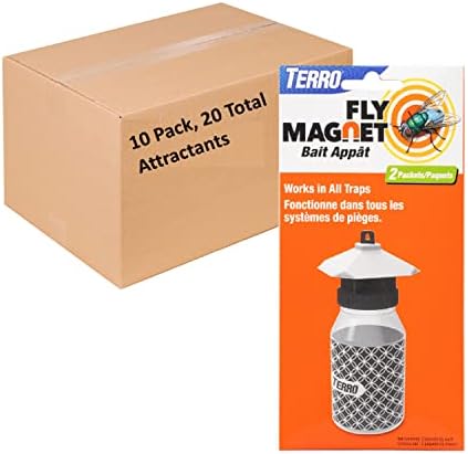 TERRO T382 Fly Magnet Replacement Bait - 20 Fly Magnet Trap Attractants