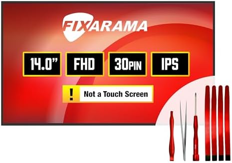 Screen Replacement for NV140FHM-N4N Grade A+ Matte FHD 1080p IPS 30pin Non-Touch 14.0" LED LCD Display with Tools Tape