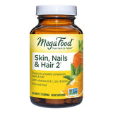 MegaFood Skin, Nails & Hair 2 - Vitamins for Women & Men - Biotin, Vitamin A, Vitamin C, Zinc, Vitamin B6, Vitamin E, Pantothenic Acid - Vegan - Made Without 9 Food Allergens - 60 Tabs (30 Servings)