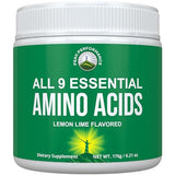 All 9 Essential Amino Acids Powder with 26 Clinical Studies. EAAs 32X Effective vs BCAA / BCAAS Branched Chain Aminos. Pre or Post Workout EAA Supplement for Energy and Muscle Growth. Lemon Lime