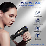 Uplayteck Mini Massage Gun, Percussion Deep Tissues Muscle Massager Gun with 6 Speeds, Type-C Charging, 35DB Ultra Quiet, Portable Electric Handheld Body Massager for Back Neck Pain Relief