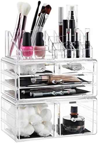 Masirs Clear Cosmetic Storage Organizer, Classy Design, Versatile, Simplifies Your Life