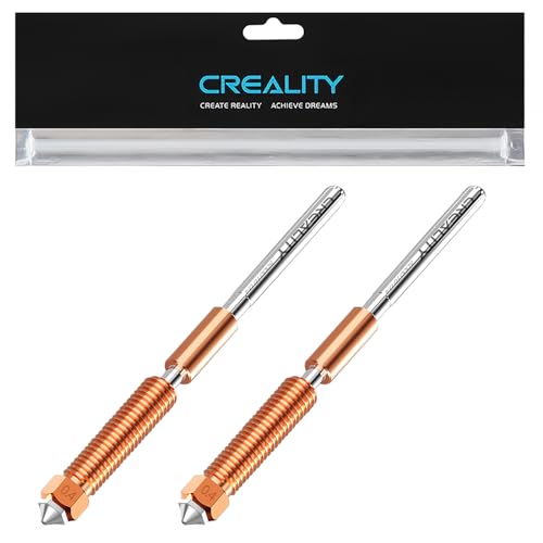 Creality K1C Nozzles, Upgrade Ender 3 V3 KE Unicorn 3D Printer Nozzles Kit, Original K1 Hardened Steel Nozzle for Creality K1 SE/K1 Max/Ender 3 V3/3 V3 Plus/3 V3 KE 3D Printers (0.4mm 2PCS)