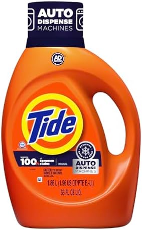 Tide Auto Dispense Liquid Laundry Detergent, for Auto Dispense Washing Machines, Designed Even for Cold Water, HE Compatible, 84 Fl Oz