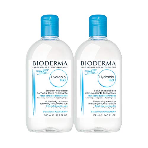 Bioderma - Hydrabio H2O Micellar Water - Face Cleanser and Makeup Remover - Micellar Cleansing Water for Dehydrated Sensitive Skin