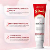 Sp-6 Ultra Whitening Toothpaste, MS DRWIKEY Probiotics Bright White Toothpaste, Sp 6 Toothpaste, Ultra Whitening Toothpaste Sp-6, Sp-6 Probiotics Whitening Toothpaste, Fresh Breath (5pcs)