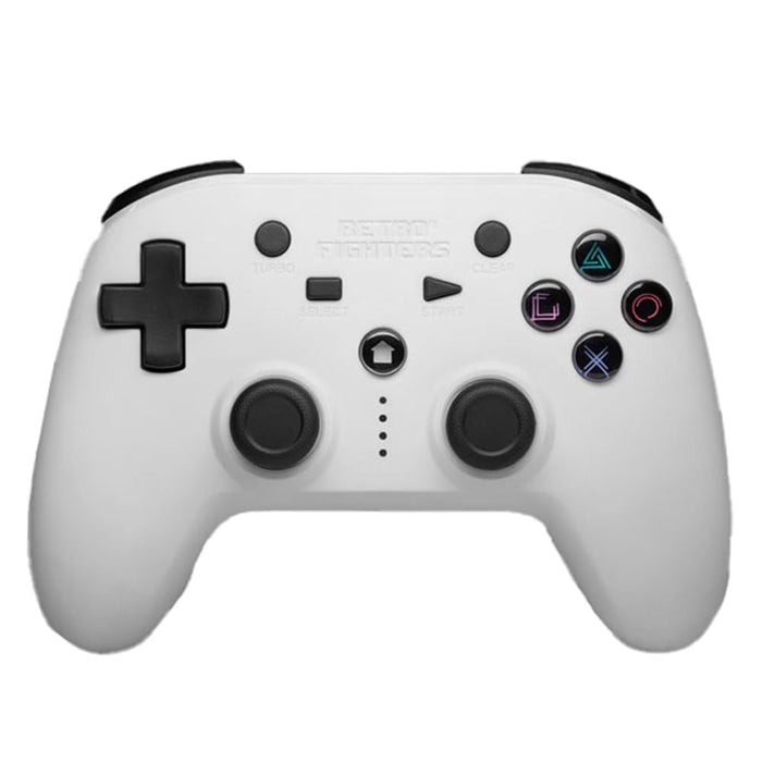 Retro Fighters Defender Bluetooth Controller Next-Gen PS3, PS4 & PC Compatible Wireless (White)