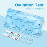 Easy@Home Ovulation Test Strips: 50 Ovulation Predictor kit with 50 Urine Cups | Accurate Fertility Tests for Women with Premom Tracker APP I 50 LH + 50 Urine Cups