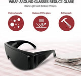 FLOXGINO Red Light Therapy Glasses,Tanning Goggles, red light Protective Glasses, Effective Filtering 150nm-2200nm Red Light and Infrared, Eye Protection for Red Light Therapy.