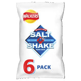 WALKERS Salt and Shake Multipack Crisps, 6 x 24 g