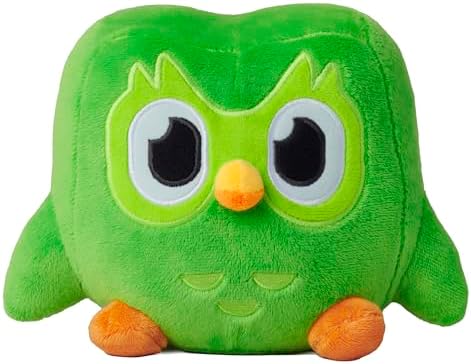 Duolingo Duo Plush - Officially Licensed - Reminder to Do Your Daily Lesson, Premium Plushie, Feather Green, 8.5"