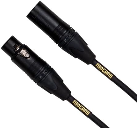 Mogami Gold Studio 02 XLR to XLR Quad Conductor Patch Cable 2 feet