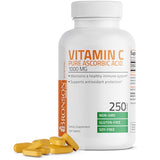 Vitamin C 1000 mg Premium Non-GMO Ascorbic Acid - Maintains Healthy Immune System, Supports Antioxidant Protection - 250 Tablets