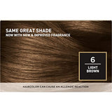L'Oreal Paris Superior Preference Fade-Defying + Shine Permanent Hair Color, 6 Light Brown, Pack of 2, Hair Dye