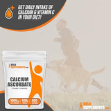 BULKSUPPLEMENTS.COM Calcium Ascorbate Powder - Buffered Vitamin C, Calcium Supplement Powder, Vitamin C Supplement - Gluten Free, 1000mg per Serving, 500 Servings, 500g (1.1 lbs)