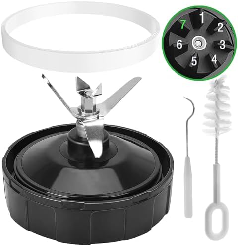 7 Fins Ninja Blender Blade Replacement, Ninja Blender Replacement Parts Compatible with Ninja Blenders BL480-30 BL482-30 BL490-30 BL640-30 BL642-30 BL682-30 BN401 BN751 BN801 BL2012 NN102