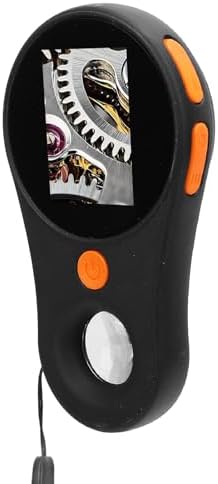 Macro Digital Microscope, Portable Handheld Magnifying Glass with 500X Magnification, 2MP, 2.0 inch Color Screen, Built in 8 LEDs, Compatible with Vista 7 8 10 11