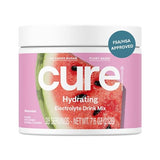 Cure Hydration | Plant-Based Electrolyte Drink Mix | No Added Sugar | Dehydration Relief Powder Made with Coconut Water | Non-GMO | Vegan | FSA & HSA | 28 Servings Jar - Watermelon