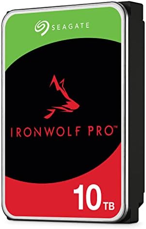 Seagate IronWolf Pro 10TB NAS Internal Hard Drive HDD – 3.5 Inch SATA 6Gb/s 7200 RPM 256MB Cache for RAID (Renewed)