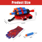 3 Packs Spider Web Shooters, Easter Gifts for Kids, Superhero Toys, Spider Web Plastic Launcher Glove with Wrist Bracers Toy for Christmas Halloween Birthday Party