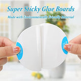 48 Pcs Fly Trap Refill Glue Boards for Mosquito Zapper 3.4" Indoor Insect Trap Refills Glue Pads Flea Trap Replacement Sticky Pads for Mosquitoes Lamp Compatible with 3.4" Katchy Duo Mosquito Killer