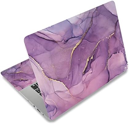 AIMSA Laptop Skin Sticker Decal, 12 13 13.3 14 15 15.4 15.6 inch Laptop Art Decal Protector Notebook Netbook PC 15.6" Universal Vinyl Cover, Purple Marble