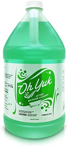 Oh Yuk Jetted Tub Cleaner for Jet Tubs, Bathtubs, Whirlpools, The Most Effective Jetted Tub Cleaner, Septic Safe, 32 Cleanings per Bottle - 1 Gallon