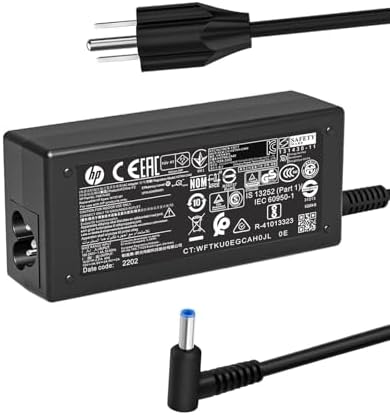 45W 19.5V 2.31A L25296-002 Laptop Charger Fit for HP 741727-001 213349-009 740015-001 L25296-001/003 740015-002 HP Pavilion 13 14 15 Envy X360 HP 15 Notebook PC Series Blue Tip Adapter Power Cord