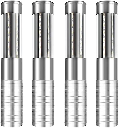 Strobe Baton Light,Stage Handheld Light,Champagne Bottle Sparklers, Recharge led Bottle Service Lights - for Bar Club Birthday Weddings Parties (Sliver 4 PC)