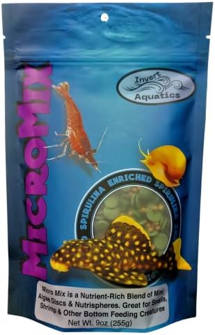 Micro Mix - Sinking Blended Diet for Snails, Shrimp & Bottom Feeding Fish (9 oz (255g))