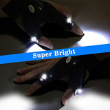 MOIPEJO LED Flashlight Gloves, Stocking Stuffers Gifts for Men Dad Him, Christmas White Elephant Gifts for Adults Men Boyfriend Cool Gadget Waterproof Light for Camping Fishing Repairing