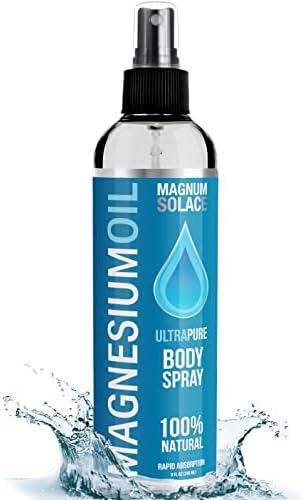 Magnesium Oil Spray - 100% Natural Magnesium Spray – Made with Dead Sea Salt, Stronger Than Magnesium Lotion and Magnesium Cream