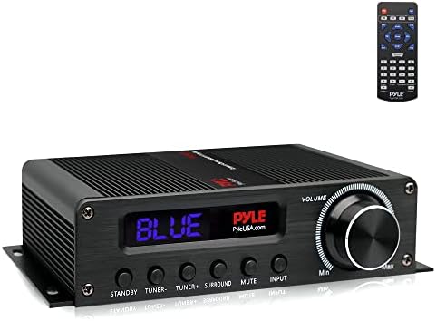 Pyle Wireless Bluetooth Home Audio Amplifier - 100W 5.1 Channel Home Theater Power Stereo Receiver, Surround Sound w/ HDMI, AUX, FM Antenna, Subwoofer Speaker Input, 12V Adapter, Black - PFA560BT