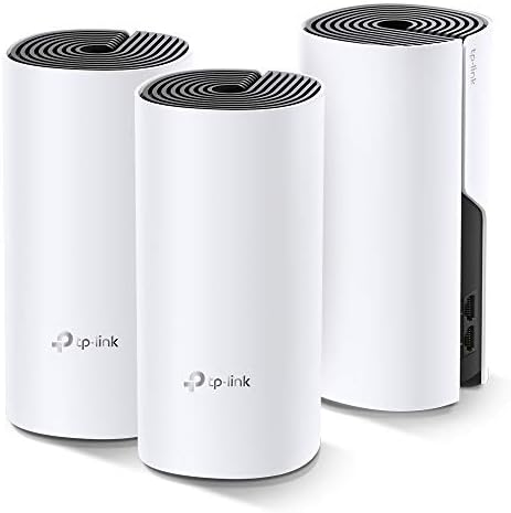 TP-Link Deco Whole Home Mesh WiFi System – Up to 5,500 Sq.ft. Coverage, WiFi Router/Extender Replacement, Gigabit Ports, Seamless Roaming, Parental Controls, Works with Alexa(Deco M4 3-Pack)