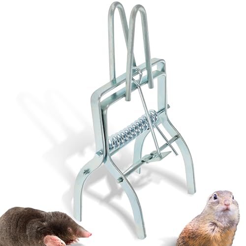 Ruralty Clamp Mole Trap - Mole Claw Trap 1pk Gopher Snare Groundhog Snare Trap Mole and Ground Squirrel Traps