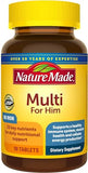 Nature Made Multivitamin for Him with No Iron, Men's Daily Nutritional Support, 300 Tablets, 300 Day Supply +Better Guide Vitamins Supplements