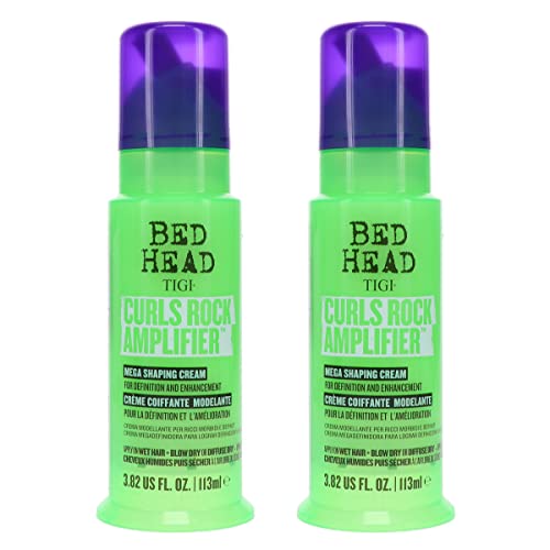 Bed Head by TIGI Curls Rock Amplifier Curly Hair Cream for Defined Curls 3.8 oz (Pack of 2)