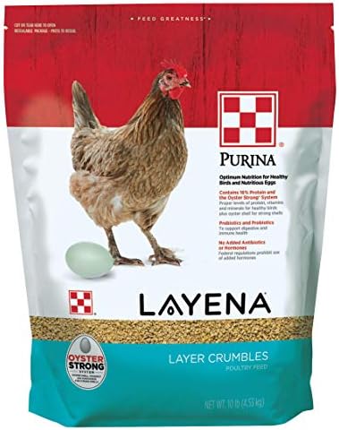Purina Layena | Nutritionally Complete Layer Hen Feed Crumbles | 10 Pound (10 lb) Bag